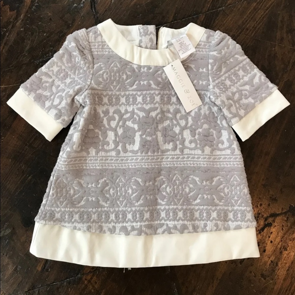 Grey & White Dress NWT